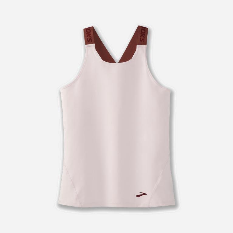 Brooks Pick-Up Hardlooptanktop voor Dames Roze (THIQV-2573)